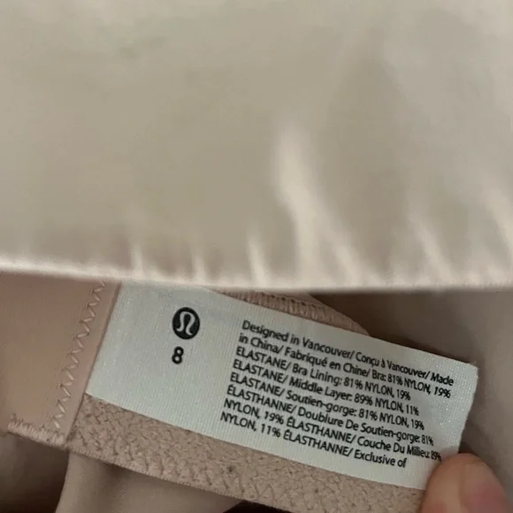 Lululemon in alignment bra. Size 8. Color: clay. Like new - Picture 6 of 6